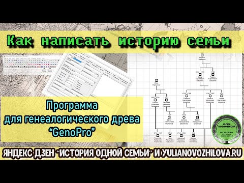 Видео: ГеноПро - генеалогическая программа для родословного древа