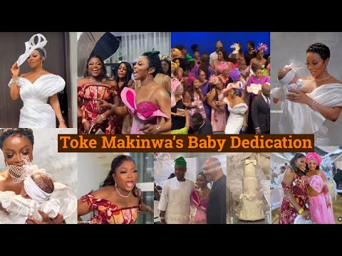 Видео: Funke Akindele & Others Storm Toke Makinwa’s Baby Dedication; Смотреть (ПОЛНОЕ видео)