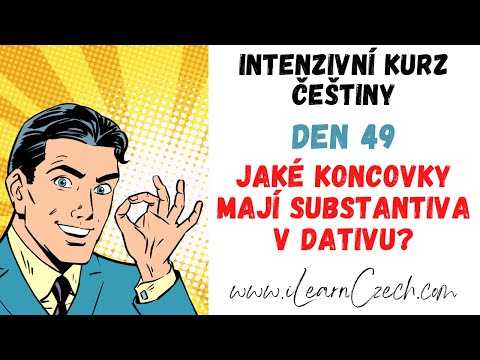 Видео: Курс чешского 49: Окончания существительных в дательном падеже (коротко)