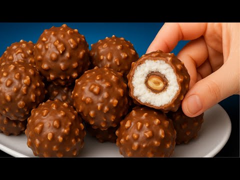 Видео: Суперпростой десерт без выпечки за 5 минут! Два быстрых рецепта с кокосом