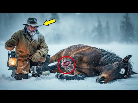 Видео: Он нашёл умирающего в снегу мустанга с раздробленной ногой… То, что произошло дальше, потрясло всех.