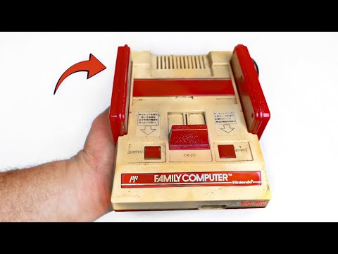 Видео: Реставрация Ретро Nintendo FAMILY Japan NES 1983 — Пожелтевший пластик Retrobright — ASMR