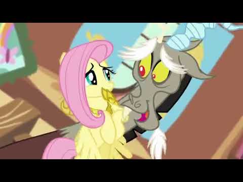 Видео: Флаттершай и Дискорд "Молния"