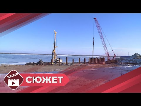 Видео: Церемония установки памятной таблички на первой опоре Ленского моста прошла в Табаге