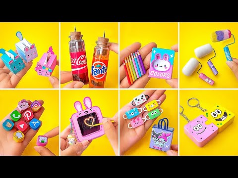 Видео: 20 + Радужных Школьных Поделок! Яркие DIY и Веселые Идеи для Возвращения в Школу от 123 GO!