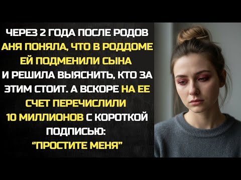 Видео: Через 2 года после родов Аня поняла, что ей подменили сына, а когда на счет перечислили 10 миллионов