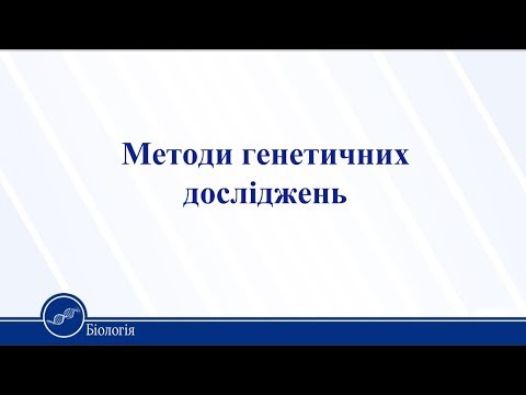 Видео: Методи генетичних досліджень. Біологія 11 клас