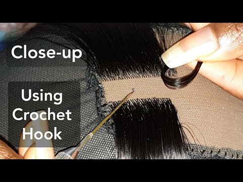 Видео: КРУПНЫЙ ПЛАН: Как сделать кружевную застёжку/кружевную переднюю часть с помощью маленького крючка...