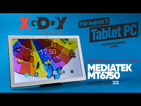 Видео: XGODY P60 - 10 дюймовый планшет на Android 11 IPS HD Display 8000mAh 4/64GB