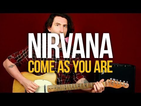 Видео: Как играть Nirvana Come As You Are на гитаре