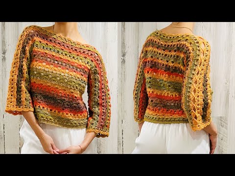 Видео: 🍁Урок по вязанию крючком SUETER DE OTOÑO - ОСЕННИЙ СВИТЕР КРЮЧКОМ