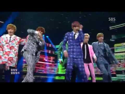 Видео: TEENTOP [Длинные прямые волосы] @SBS Inkigayo Популярная песня 20130414
