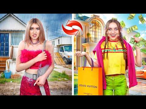 Видео: Богатая Студентка и Бедная Студентка Поменялись Жизнями! Ультра Богатый vs Бедный Город