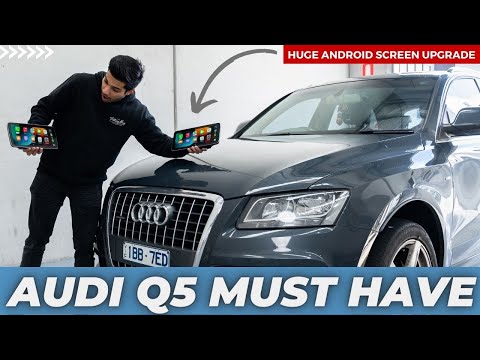 Видео: Audi Q5 10,25-дюймовый экран Android, полная установка! (Беспроводной CarPlay / YouTube / Netflix)