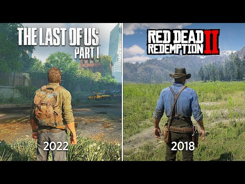 Видео: The Last of Us против Red Dead Redemption 2 - Сравнение Деталей