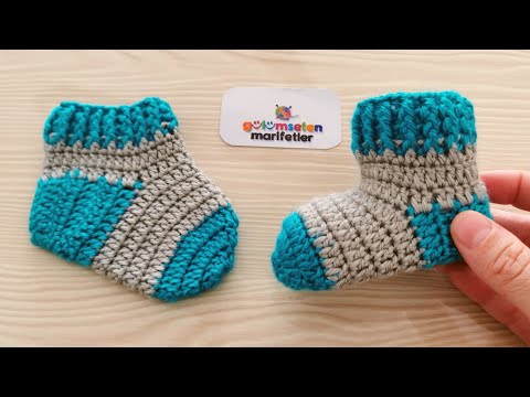 Видео: Очень легкий новорожденный ребенок вязаные детские пинетки носки с рисунком