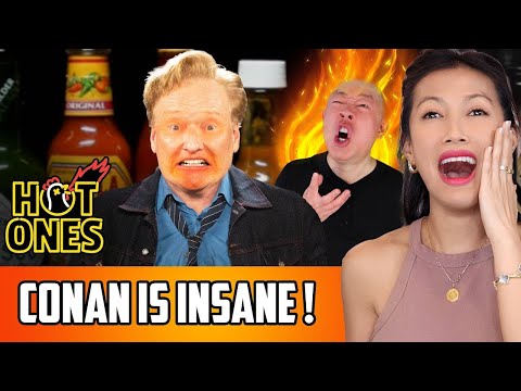 Видео: Горячие — Реакция Конана О'Брайена | Сначала мы пируем! Потом Конан сходит с ума!