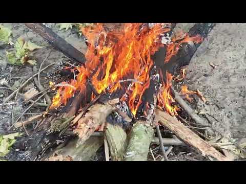 Видео: Горение огня! Треск палок! Релакс!