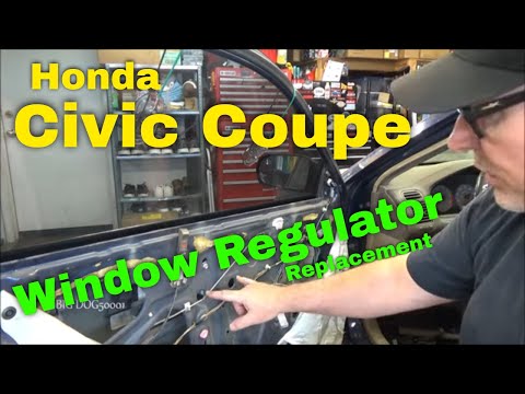 Видео: Замена стеклоподъемника Honda Civic Coupe (2001-2005)
