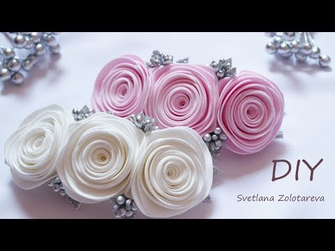 Видео: Цветы из фоамирана Розы на повязке
