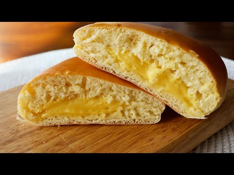 Видео: Булочки с заварным кремом (крем-пан: 크림빵)