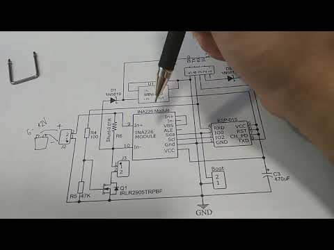 Видео: WiFi нагрузка для тестирования АКБ на ESP-01(ESP8266) и INA226. Схема. Сборка. (Часть2.)
