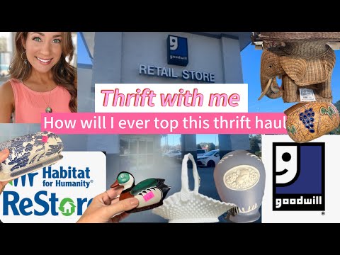 Видео: Экономьте вместе со мной! || Грандиозные покупки от Goodwill & Habitat Restore!