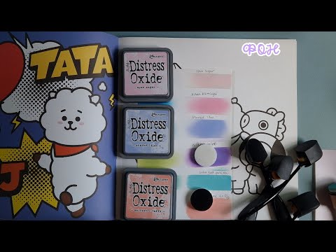 Видео: Фон 1. Делаем фон Distress Oxide Ink / чернильные подушечки