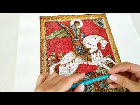 Видео: Готовая работа от Тея Гувернер. st. George Thea gouverneur.