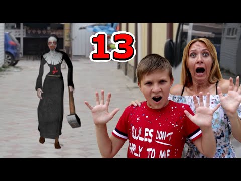 Видео: Монахиня ПРЕСЛЕДУЕТ! Они с Мороженщиком заодно! 13 серия Evil Nun и Ice Scream in real life