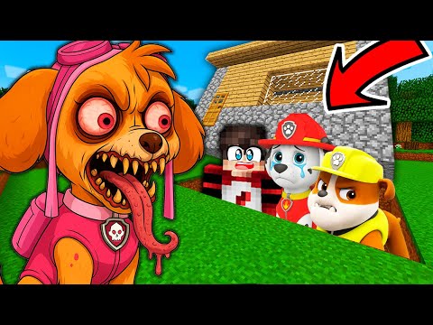 Видео: СПРЯТАЛСЯ ПОД ДОМОМ С МАРШЛОМ  И КРЕПЫШОМ ОТ СКАЙ ЕХЕ В МАЙНКРАФТЕ