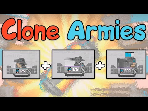 Видео: База с дробью Clone Armies игра для телефона, андроид игры