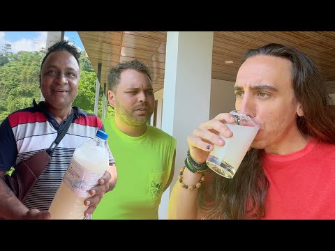 Видео: Распитие шри-ланкийского самогона (китул тодди), а затем сплав по бурной воде в Китулгале 🇱🇰