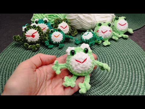 Видео: 🐸 ЛЯГУШКА-БРЕЛОК🐸МК🧶Вяжем все вместе!
