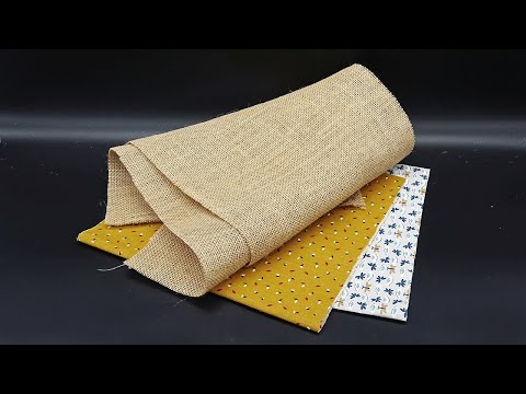 Видео: Нашли дома кусок мешковины, немного ткани и сделали полезную вещь для дома