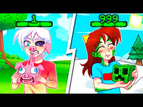 Видео: 😨 Майнкрафт но МЫ ПРЕВРАЩАЕМСЯ В МОБОВ Которых Едим!