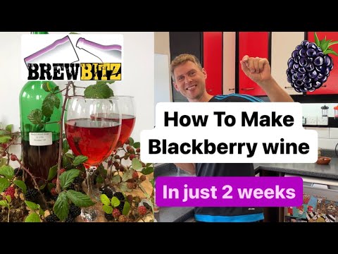 Видео: Как приготовить ежевичное вино всего за 2 недели.