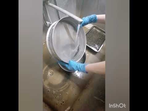 Видео: Определение содержания пылевидные и глинистые частиц методом мокрого просева.