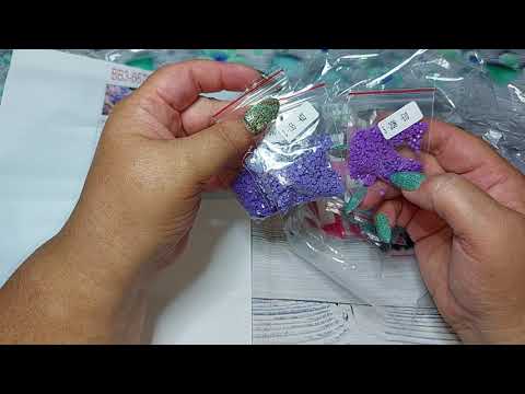 Видео: РАСПАКОВКА!!! Алмазная вышивка с Али)))Красивейшая картина"ВОДОПАД"!!!!