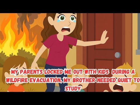 Видео: Мои родители заперли меня с детьми на улице во время эвакуации из-за лесного пожара, а моему брат...