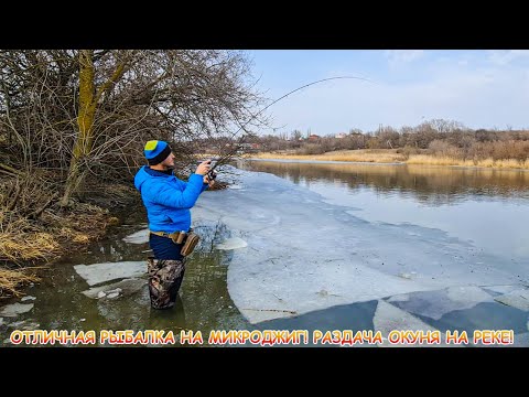 Видео: ОТЛИЧНАЯ рыбалка на МИКРОДЖИГ! Раздача окуня на реке!