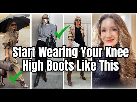 Видео: Модные тенденции осени: как носить высокие сапоги со всем этим осенью
