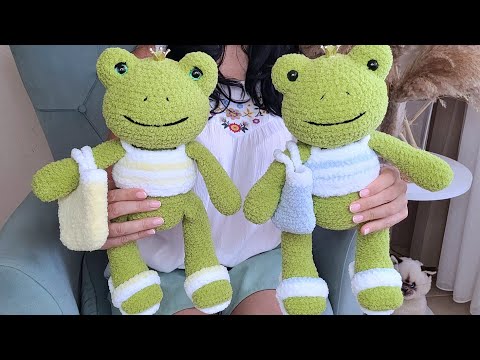 Видео: МК ЛЯГУШКА  ЗИЗИФАНФАН КРЮЧКОМ| How to crochet a Frog Zizifanfan ❤️ #вязание_крючком #crochet