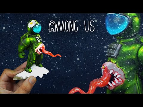 Видео: Самодельная фигурка Самозванца из игры Among US (5/12)
