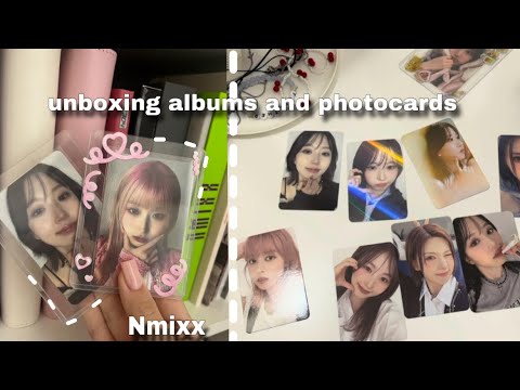Видео: распаковка альбомов и фотокарт nmixx // kpop albums and photocards unboxing 🤍🧚🏻‍♀️