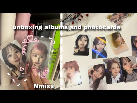 Видео: распаковка альбомов и фотокарт nmixx // kpop albums and photocards unboxing 🤍🧚🏻‍♀️