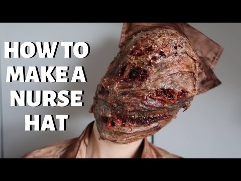 Видео: Как сделать шапочку медсестры + состаривание | Урок по косплею медсестры из Silent Hill