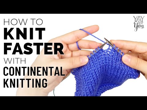 Видео: Как вязать БЫСТРЕЕ с помощью континентальной пряжи | Ура пряже