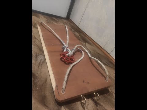 Видео: Подгон сидушки для промышленого альпинизма.