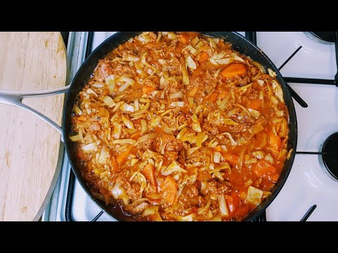Видео: Тушеная капуста/тушеная капуста по-гански